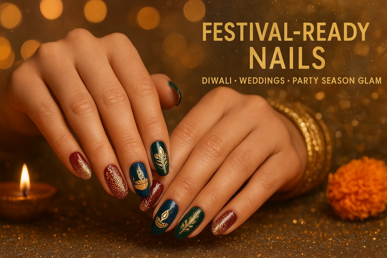 Festival-Ready Nails: Ideas for Diwali, Weddings & Party Season