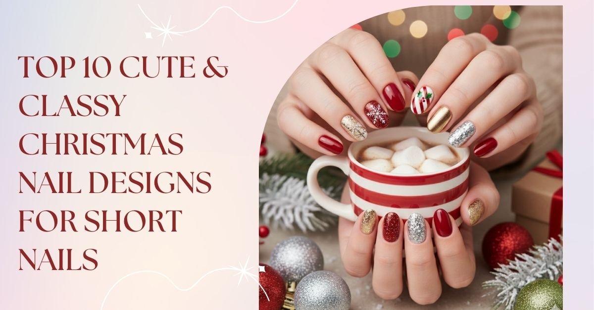Top 10 Cute & Classy Christmas Nail Designs for Short Nails (1)